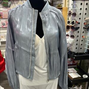 Stylish Silver Women's Jacket